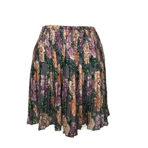 Frenchi Floral Pleated Skirt Size Medium